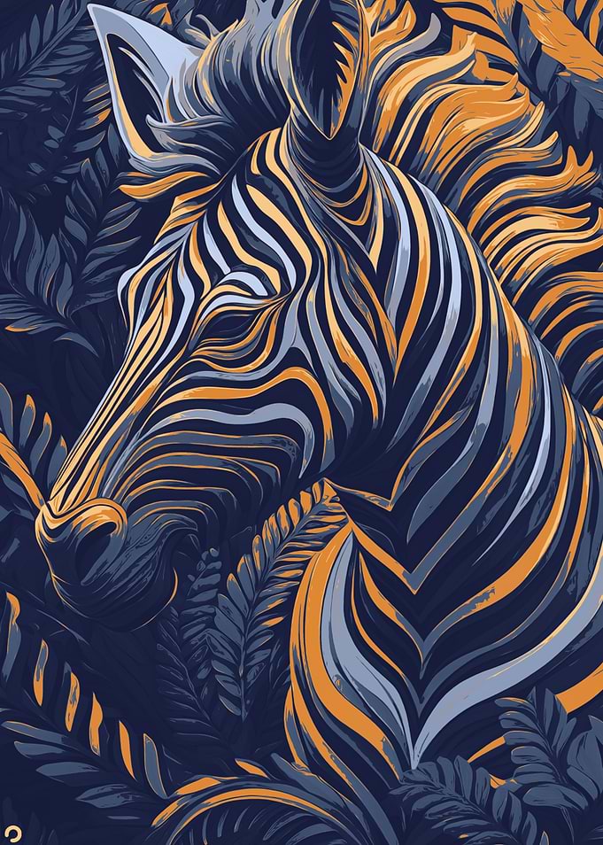 Zebra Stripes Art Print