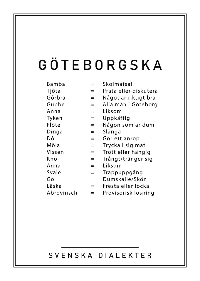 Göteborgska Slang
