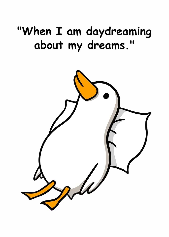 Daydreaming Duck