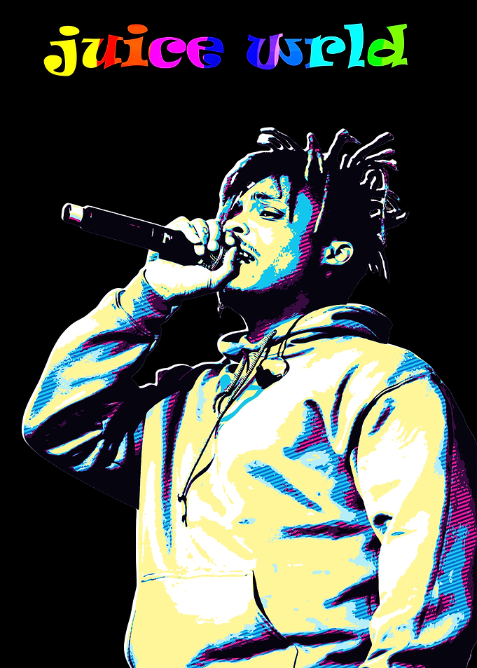 Juice Wrld Pop Art Portrait