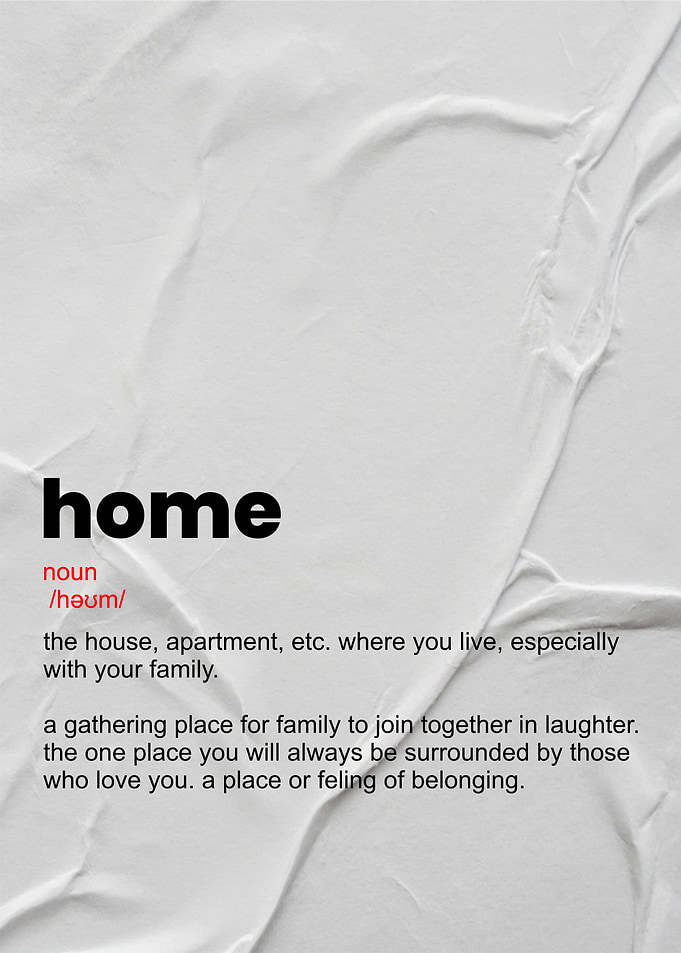 Home Definition Poster