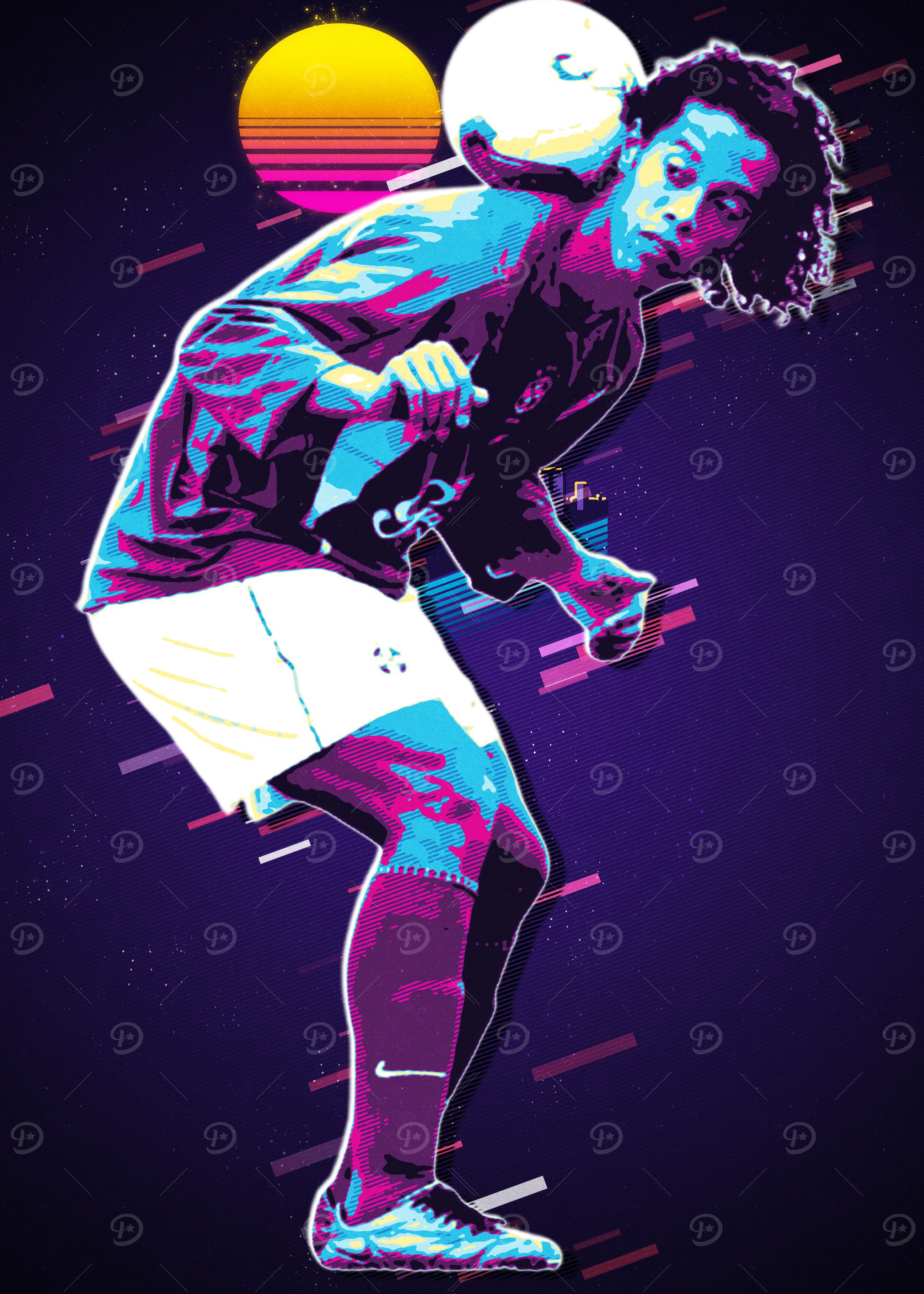 Retro Soccer Player