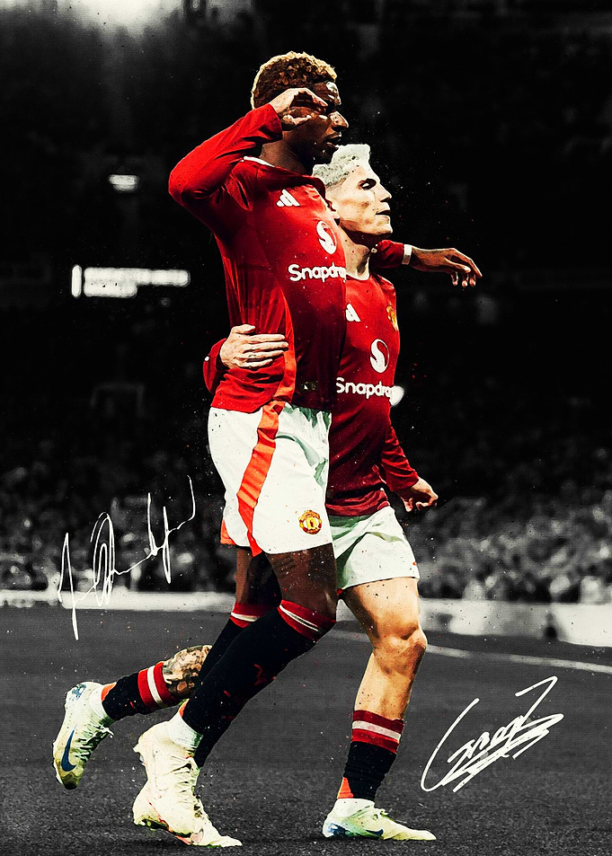 Alejandro Garnacho with Marcus Rashford