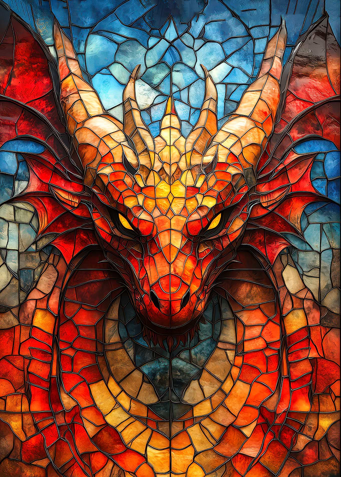 Stained Glass Dragon