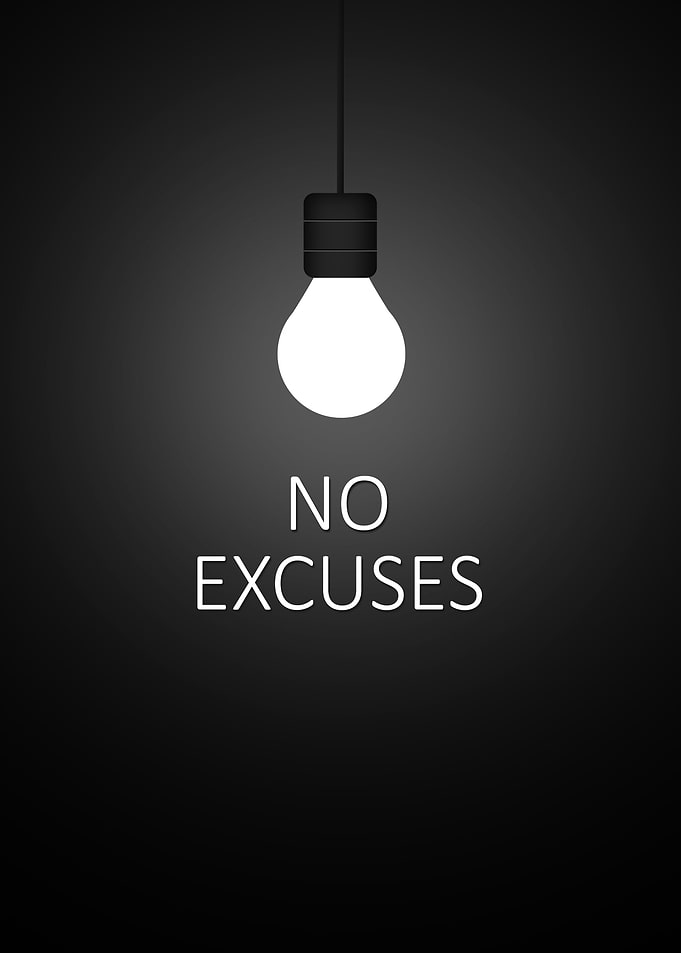 No Excuses Lightbulb