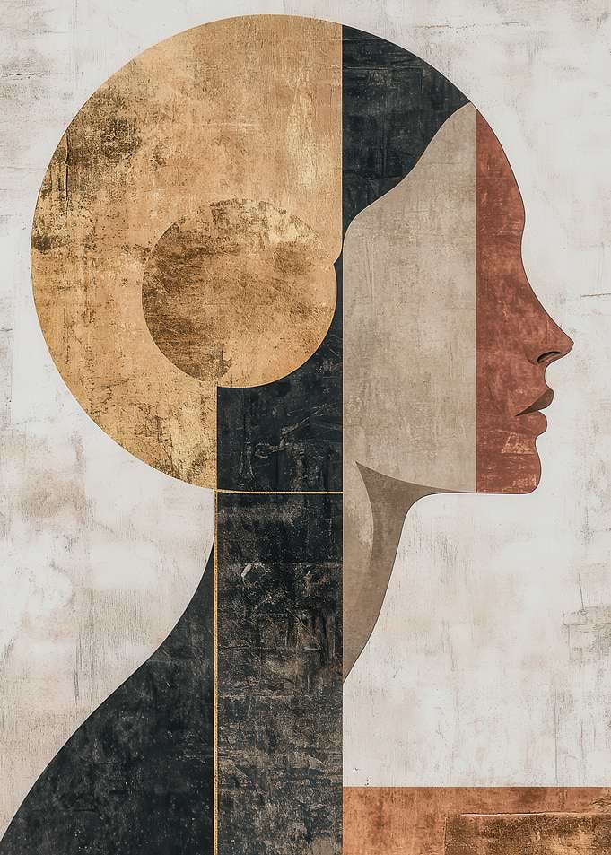 Abstract Face Art