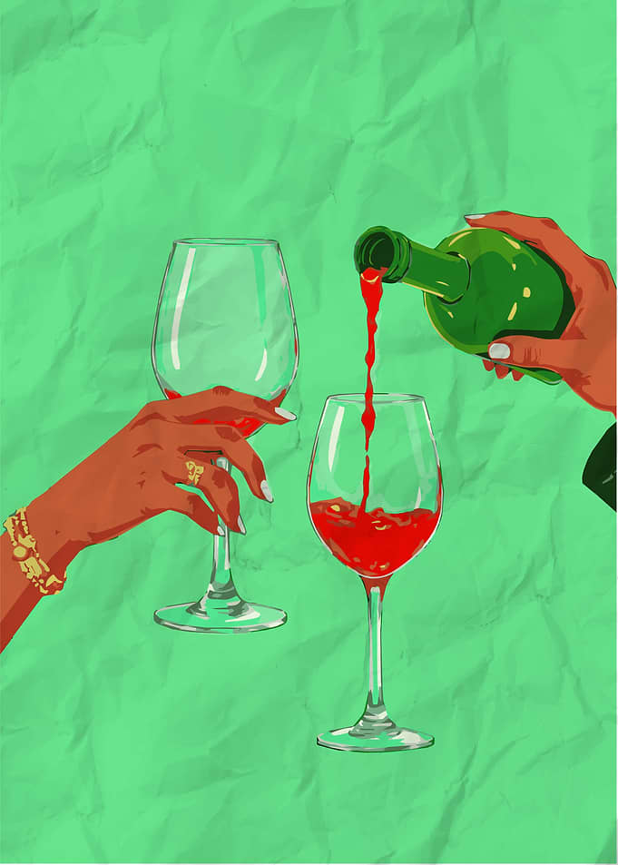 Red Wine Pour