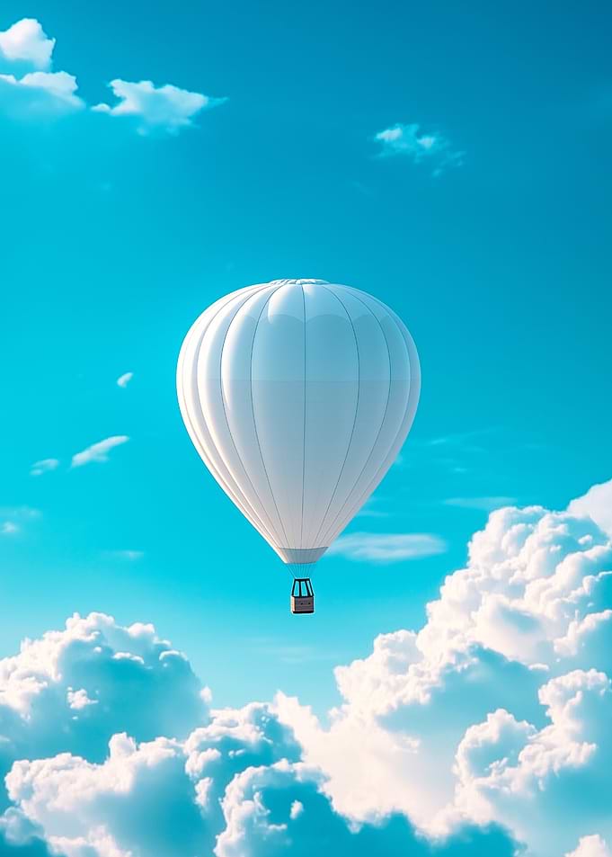 White Hot Air Balloon