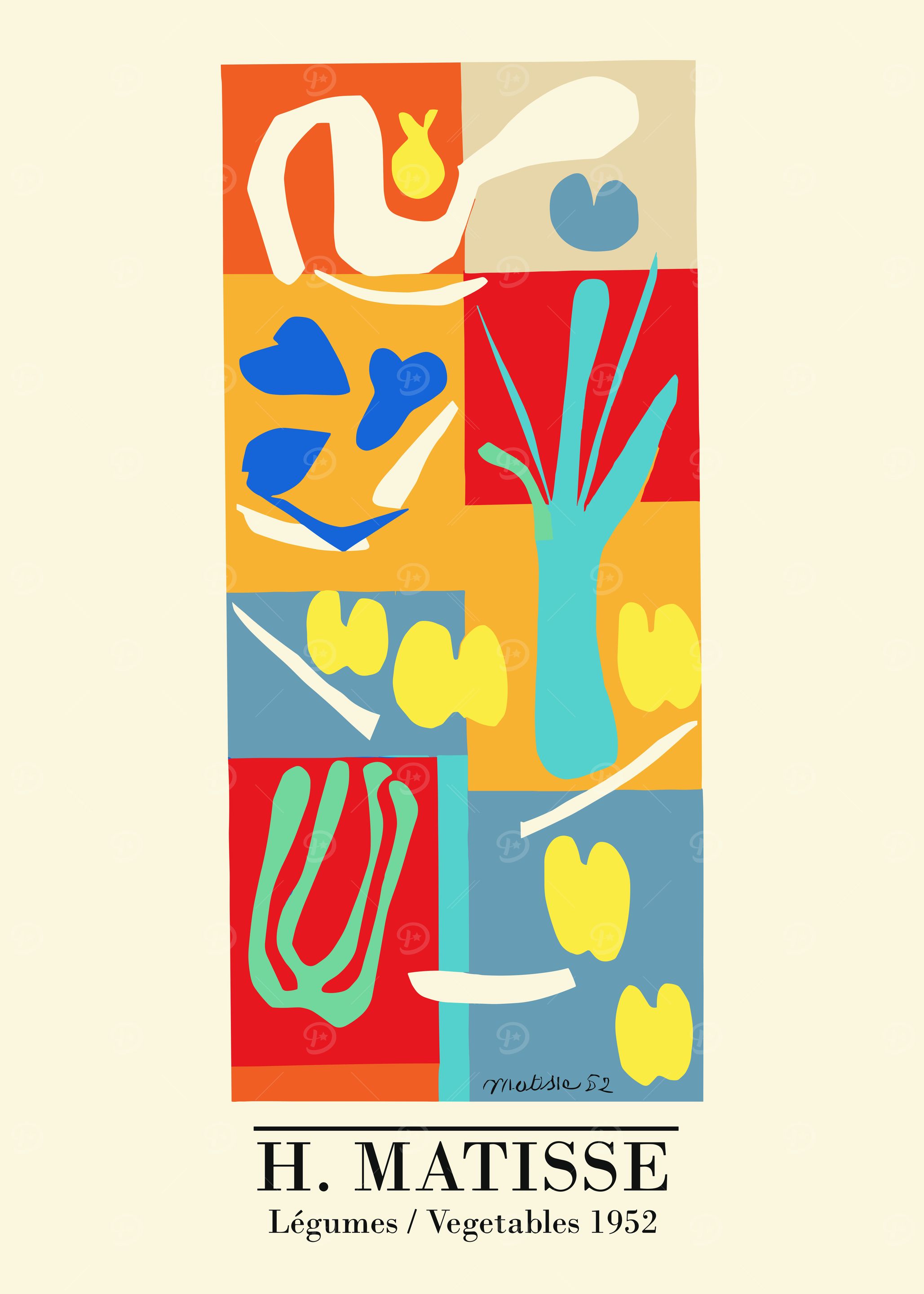 Matisse Vegetables Kitchen Abstract