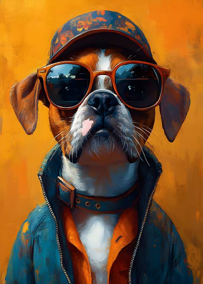 Cool Dog in Sunglasses