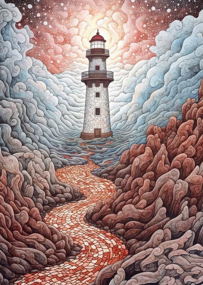 Lighthouse in the Clouds