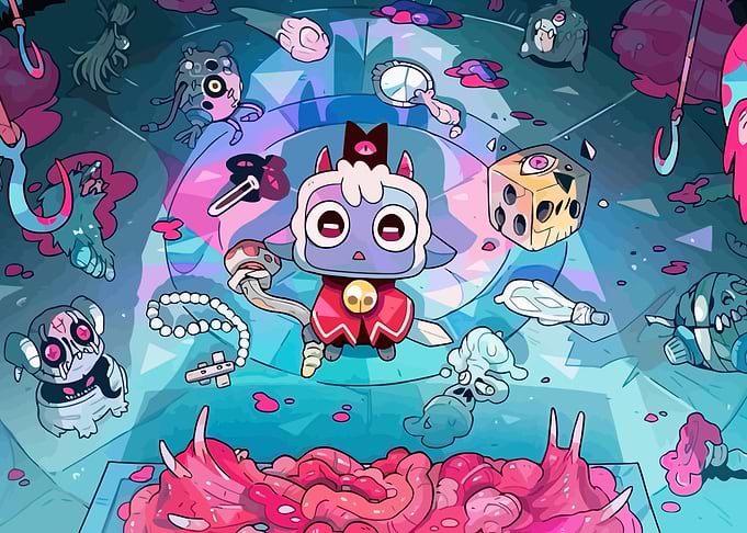 Cute Demon with Dice