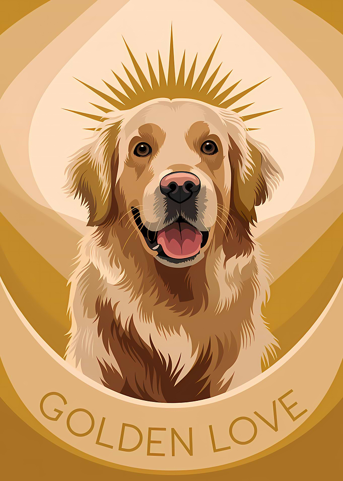 Golden Retriever's Love