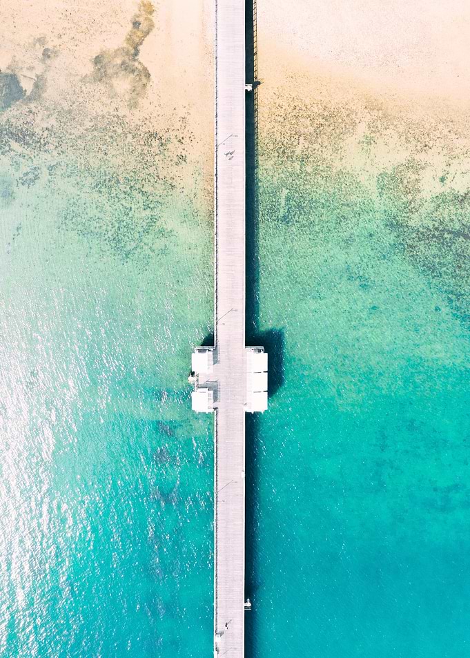 Aerial View of Pier