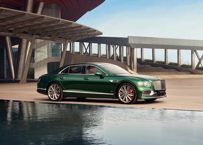 Green Bentley Flying Spur