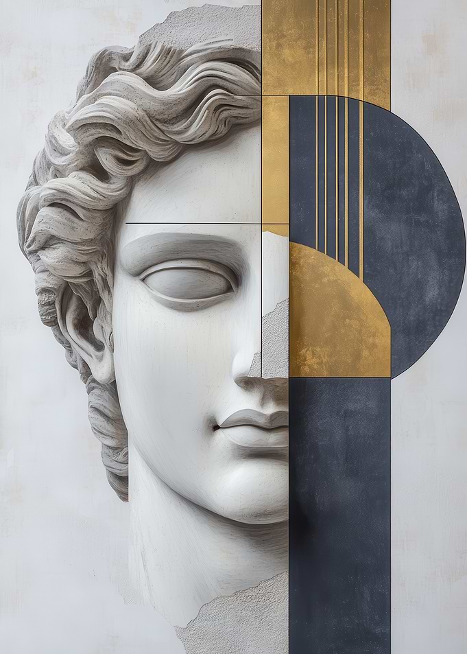 Abstract Sculpture Face