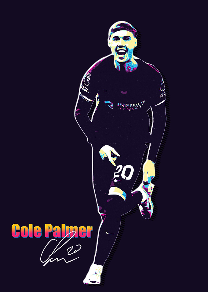 Cole Palmer Football Art