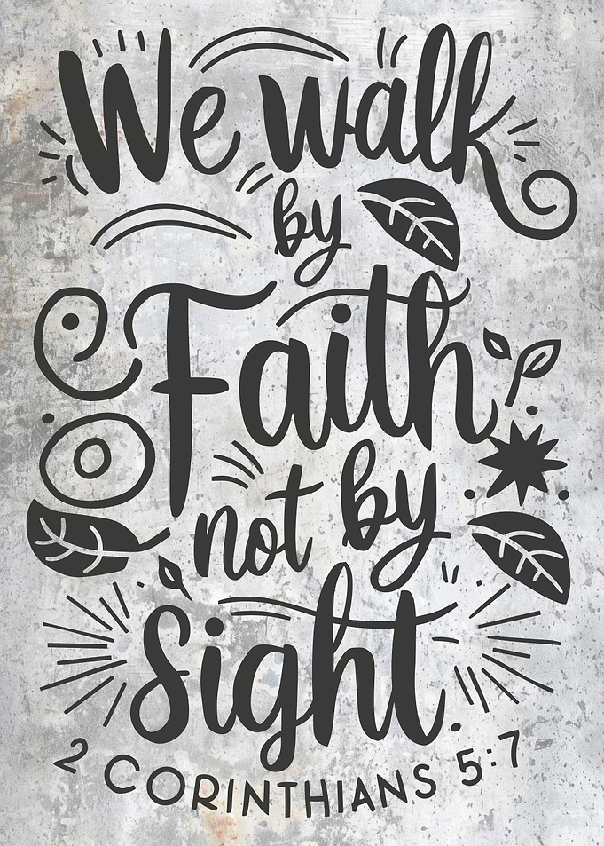 Inspirational Christianity Sayings Corinthians 5:7