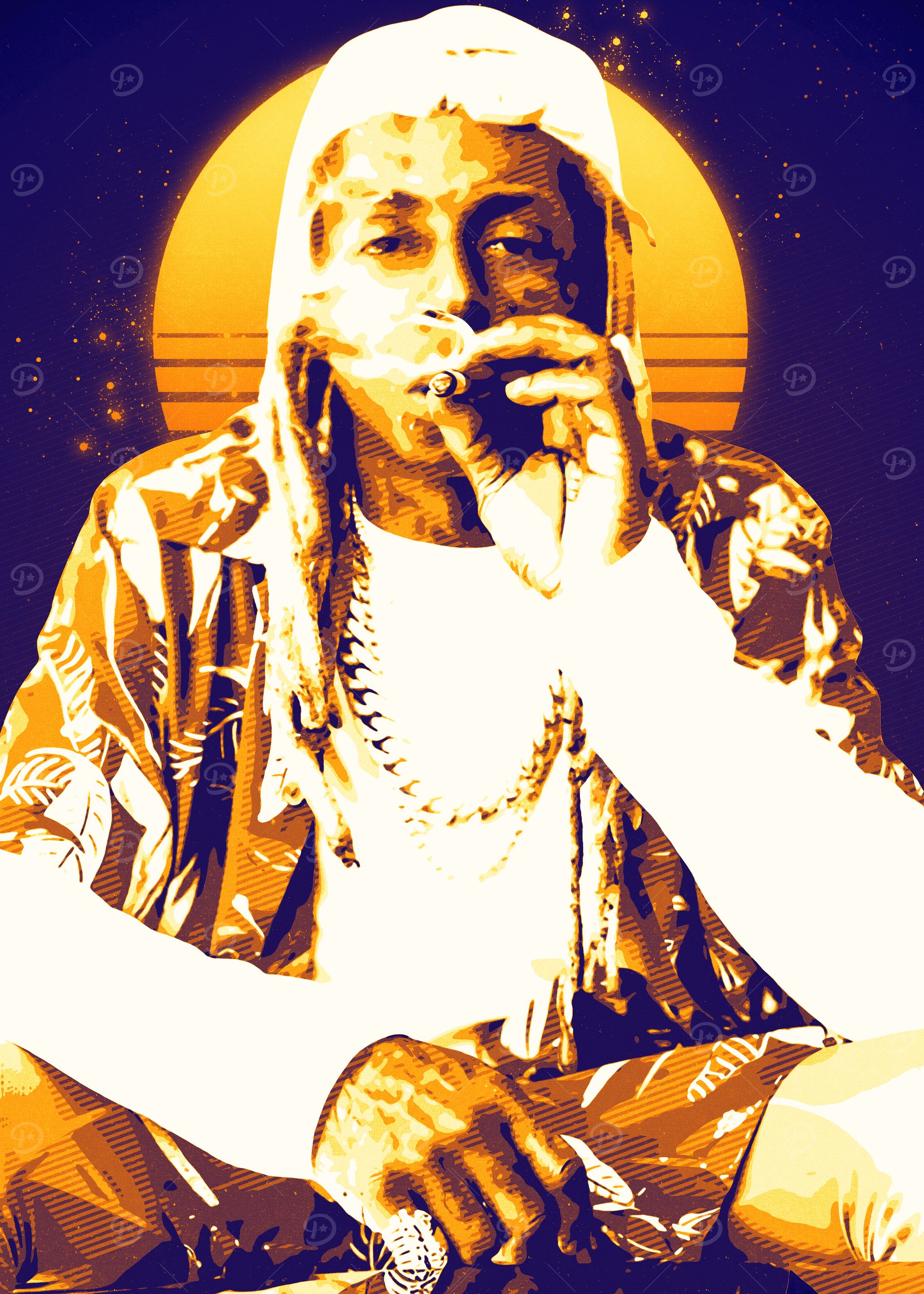 Lil Wayne Retro Portrait