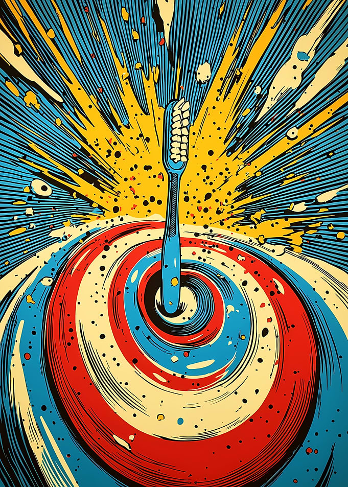 Explosive Spiral Toothbrush