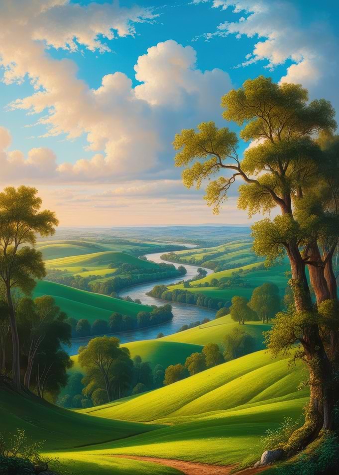 Serene River Valley
