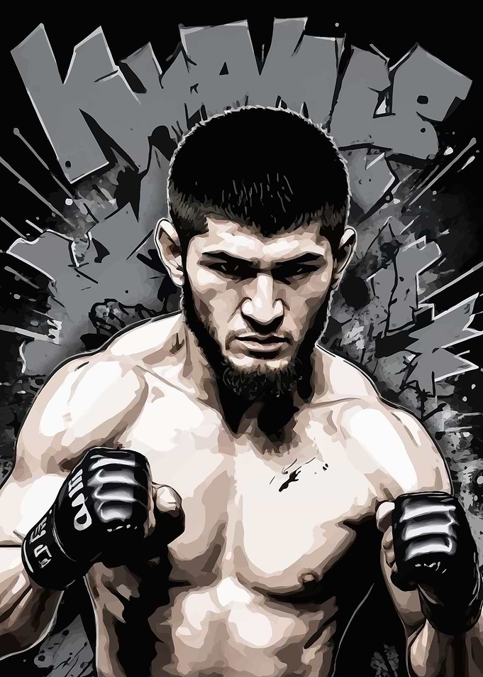 Khabib Nurmagomedov MMA Portrait
