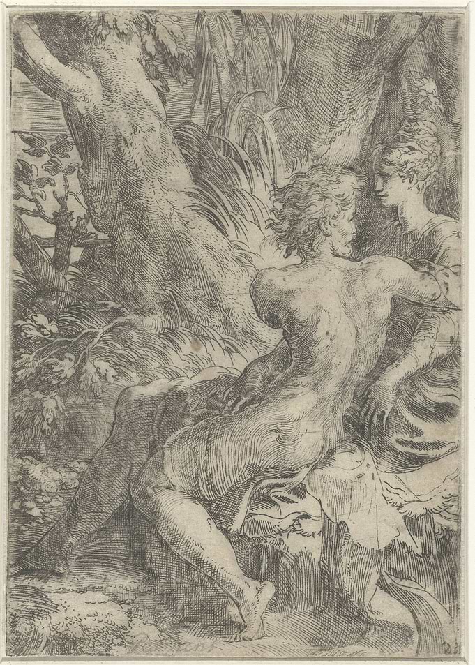 Nude Couple in a Forest