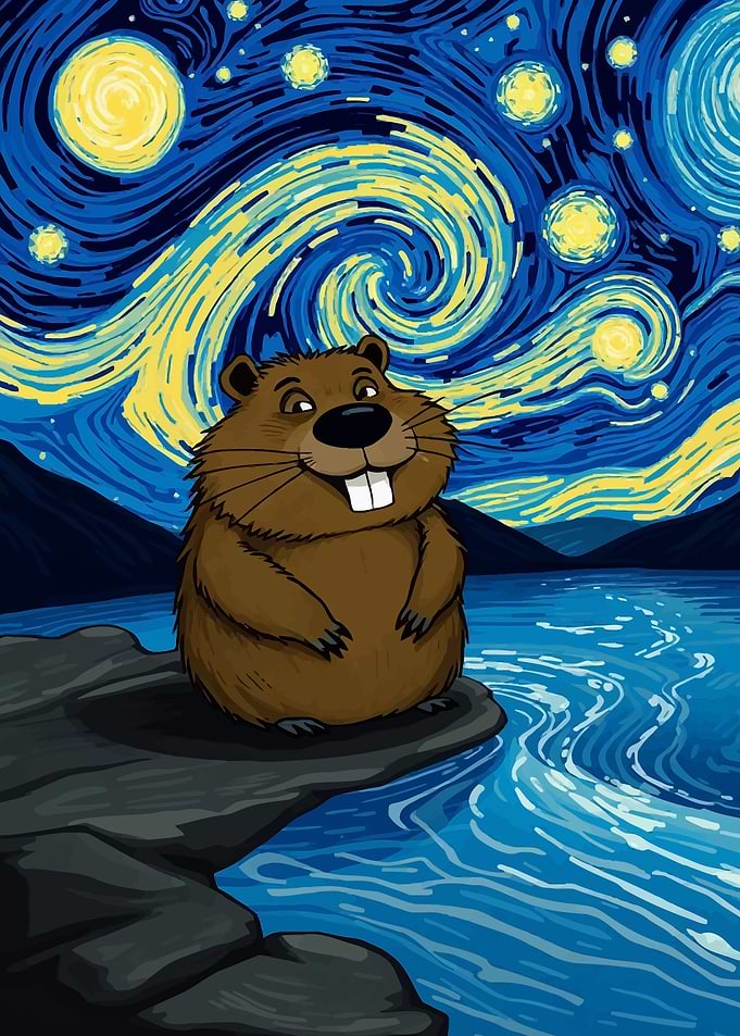Beaver Starry Night