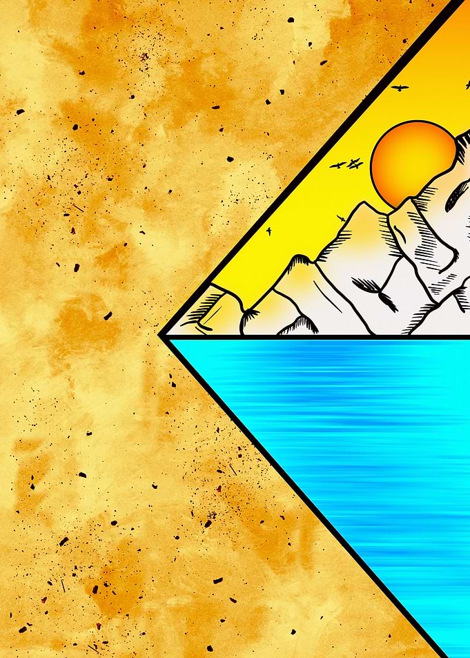 Sunset Mountain Landscape