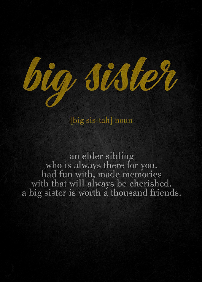 Big Sister Definition Print