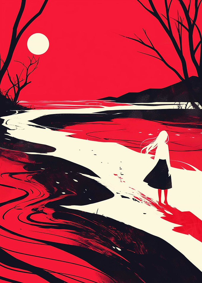 Silhouette Girl by Red River