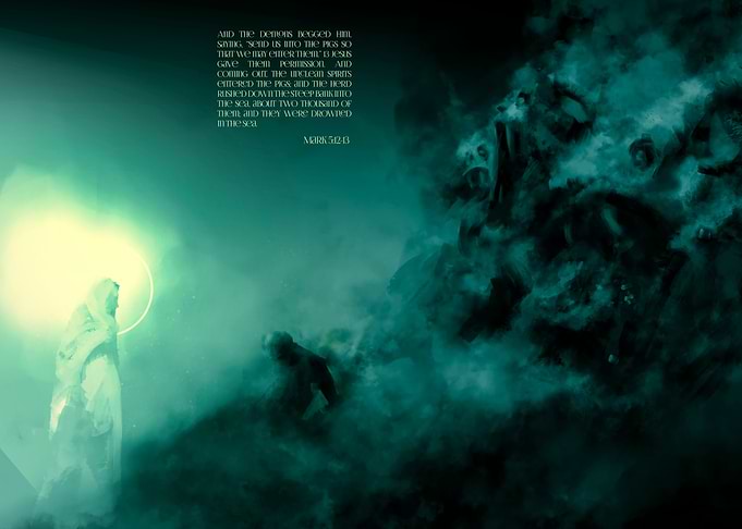 Christ casting out devils