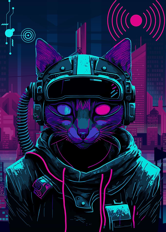 Cyberpunk Cat