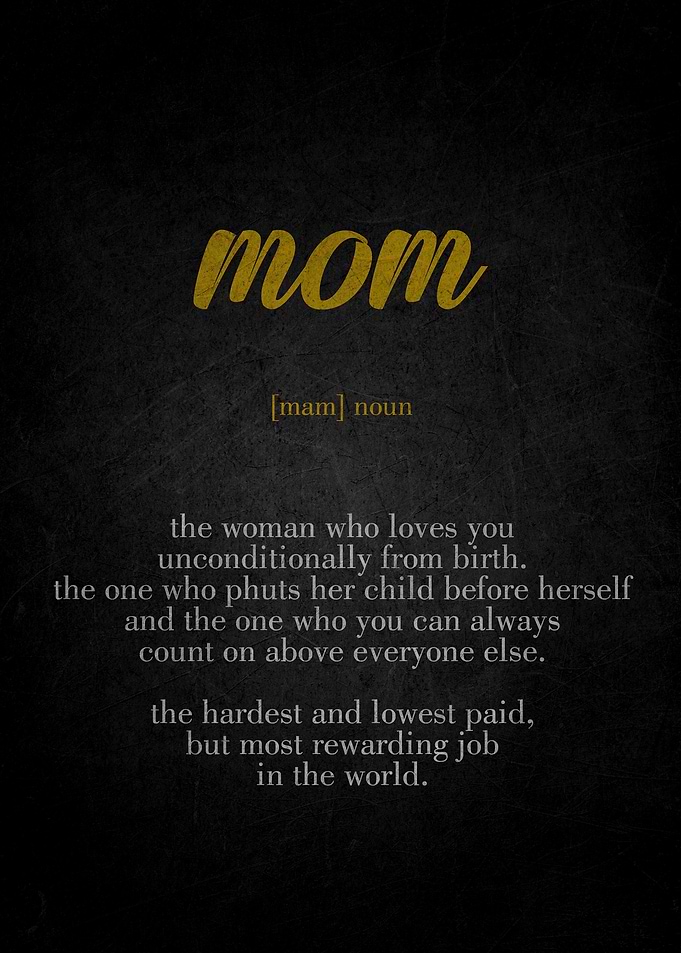 Mom Definition Print