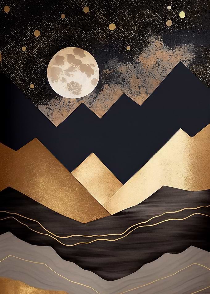 Golden Mountain Night