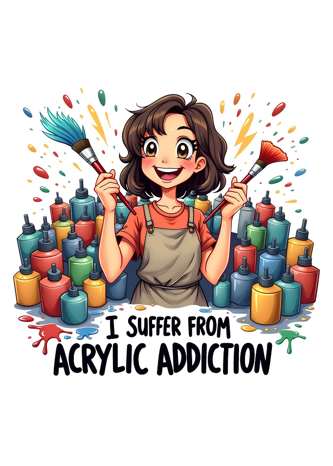 Acrylic Painting - Painters Acrylic Addiction