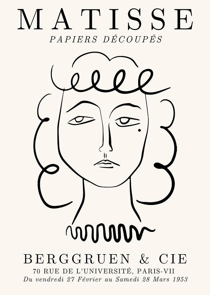 Matisse Paper Cutout Portrait