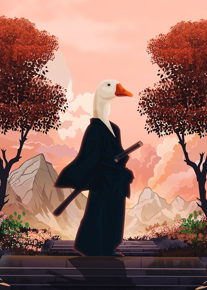 Goose Samurai demon slayer