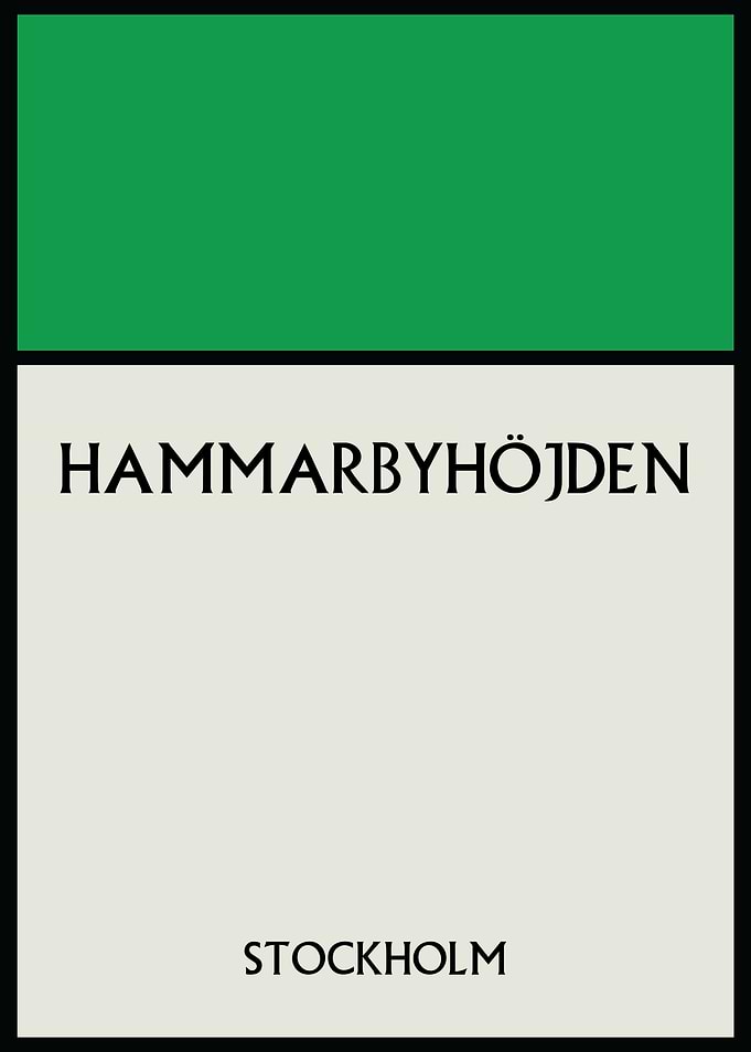 Hammarbyhöjden Stockholm Poster