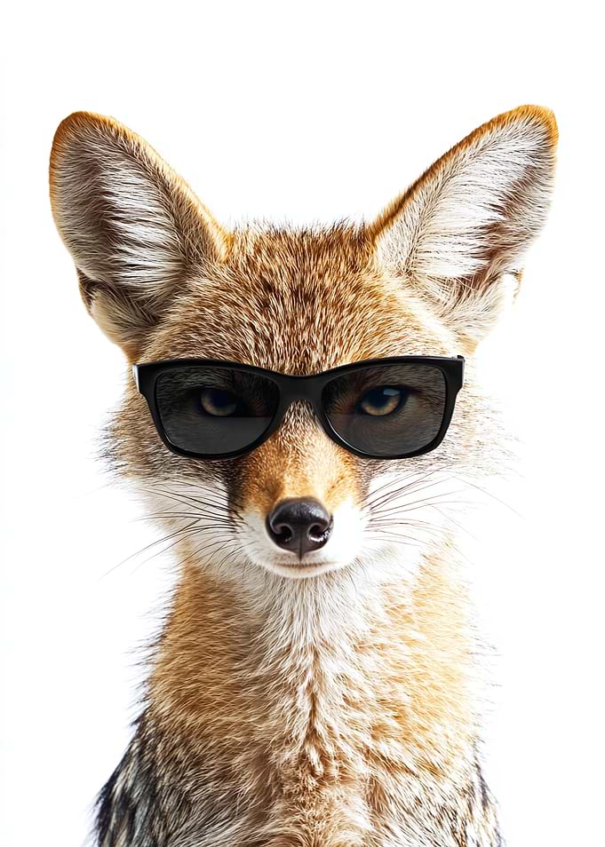 Cool Jackal in Sunglasses