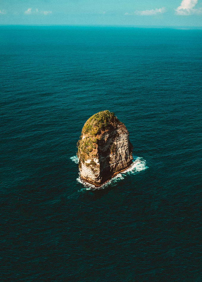 Lone Rock in the Ocean