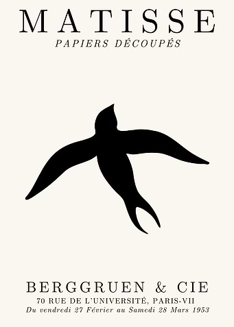 Matisse Bird Cutout Poster