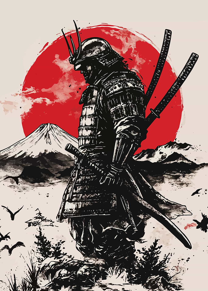 Samurai Warrior Art Print