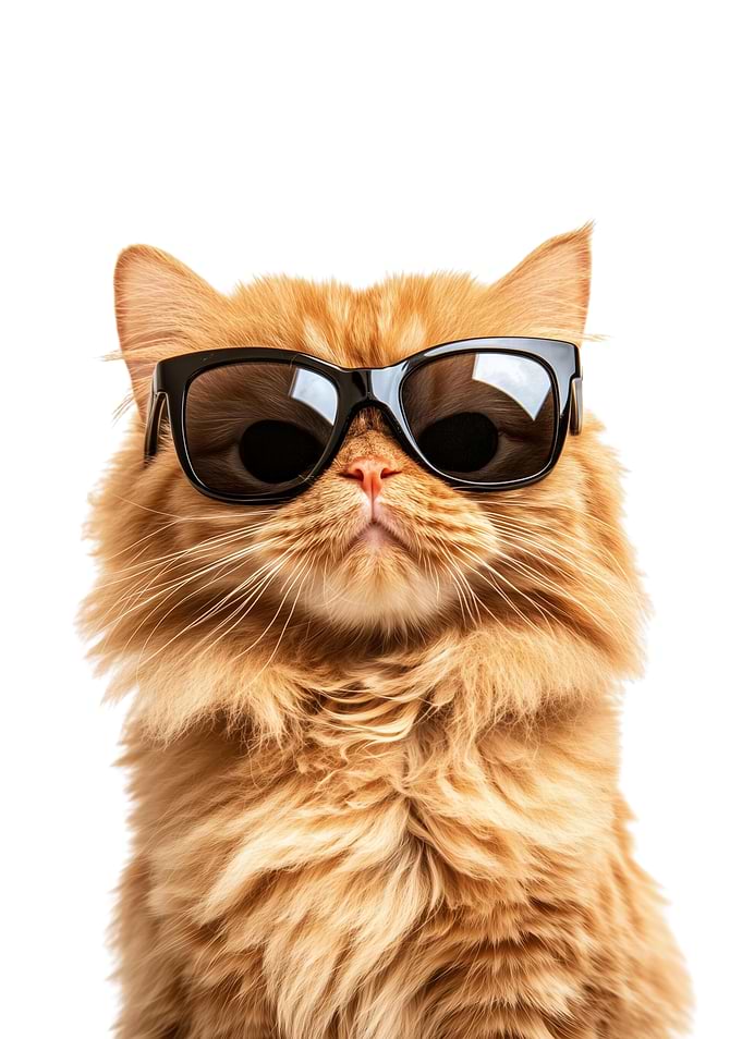 Cool Persian Cat in Sunglasses