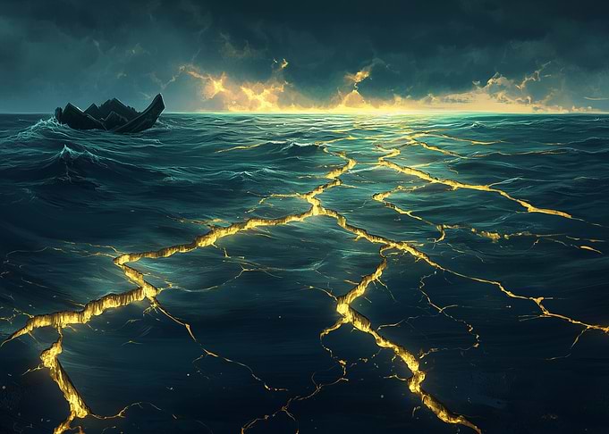 Cracked Seabed