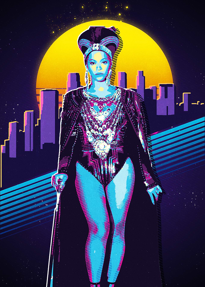 Beyonce Retro Art