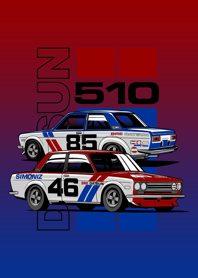 Datsun 510 Race Cars