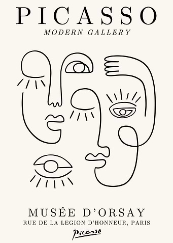 Picasso Abstract Faces Print