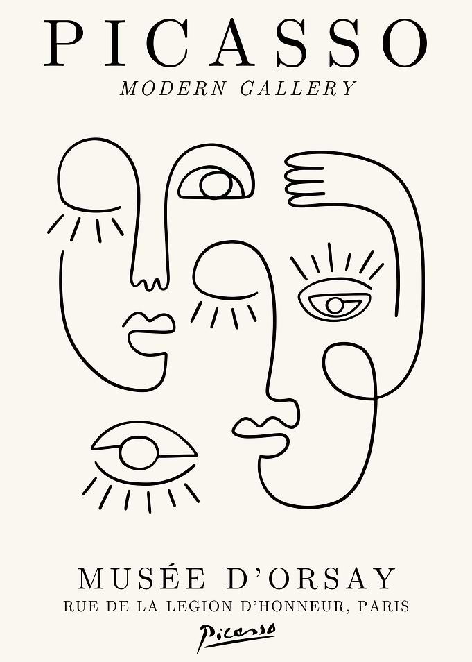Picasso Abstract Faces Print