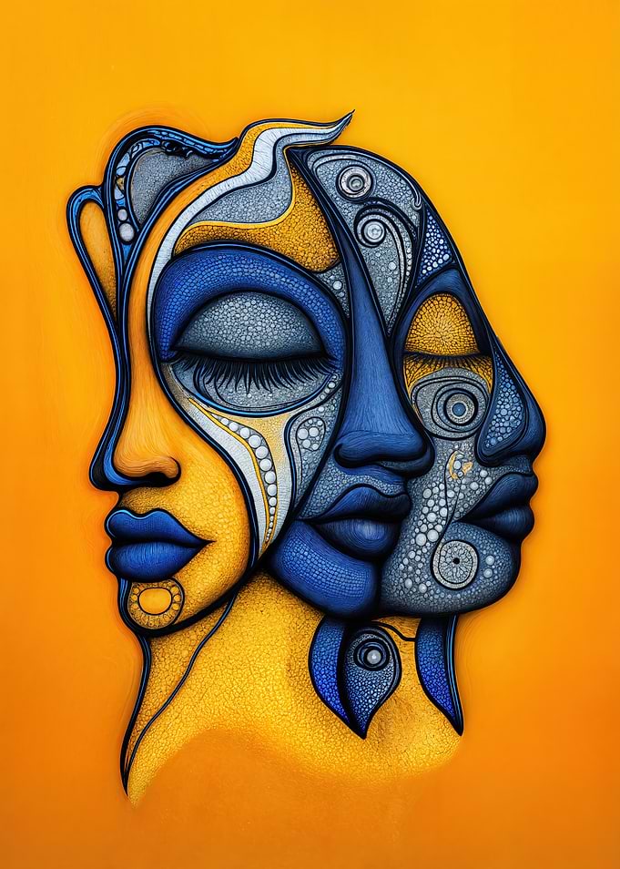 Abstract Face Art